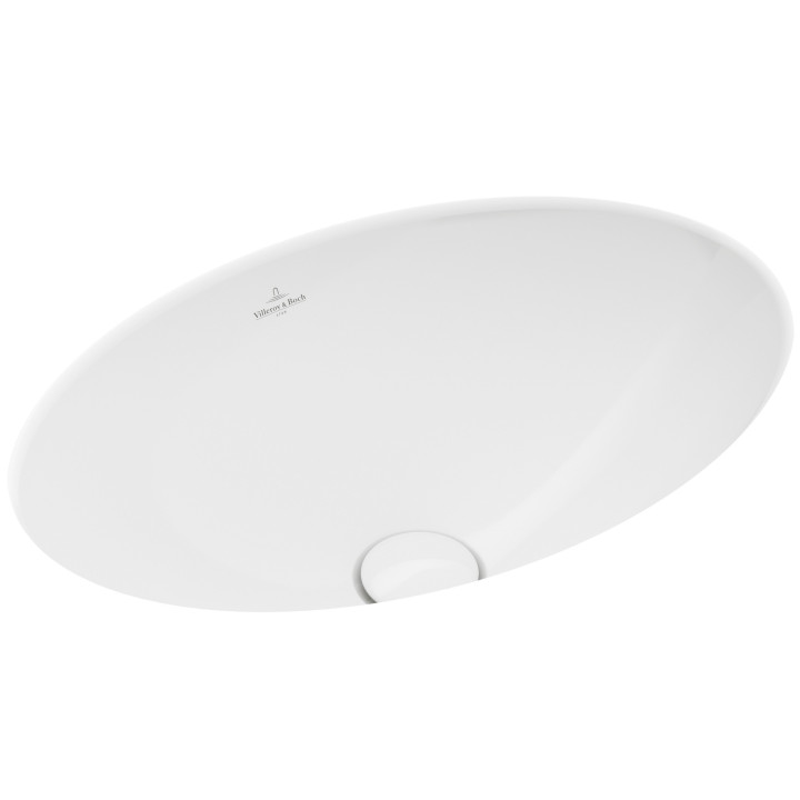 Umývadlo Villeroy & Boch Loop&Friends, Biely Alpin, na dosku, 38 cm, z prepadom