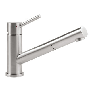 Drezová batéria Villeroy & Boch Como Shower Window, výška 215mm, výsuvná sprcha, nerez