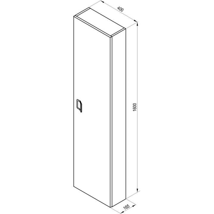 Stĺpec  Ravak SB Comfort 400, 40 x 16 cm, biely