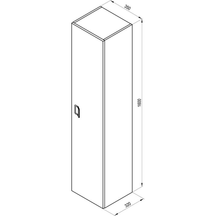 Stĺpec Ravak SB Comfort 350 biely