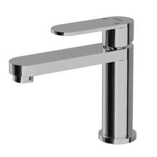 Umyvadlová batéria Cersanit Elio, na postavení, výška 151mm, zátka klik-klak, chróm