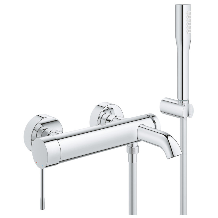 Vaňová  Batéria Grohe Essence Professional, na stěnu, 2 výstupy vody, chróm