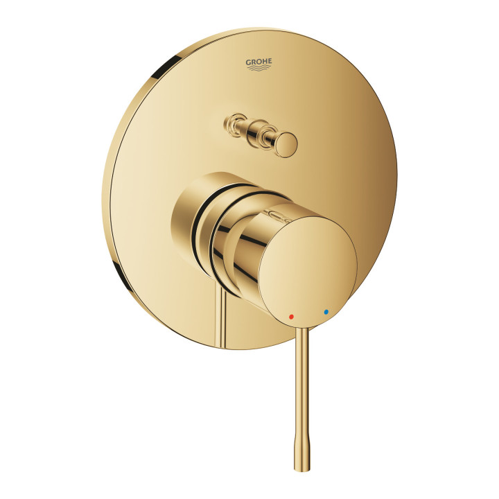 Výtokové rameno vaňová Grohe Essence, stenová, 221mm, brushed cool sunrise