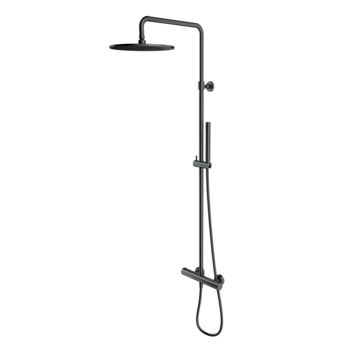 Súprava vaňová-sprchová Omnires Y, podomietkový, výtokové rameno 21cm, 2 výstupy vody, grafit