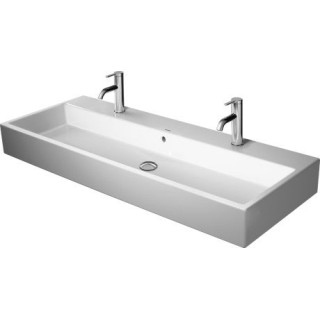 Umývadlo nábytkové Duravit Vero Air, 120x47cm, z prepadom, 2 otwory na batérie, glazurowany spód, biely