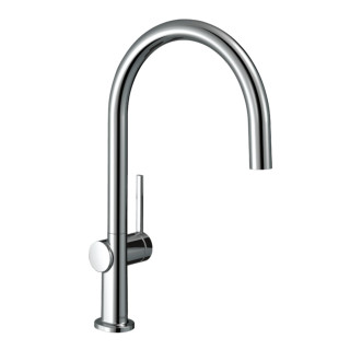 Drezová batéria Hansgrohe Talis M54 220 1jet, na postavení, obracana výtokové rameno, čierna matnéný