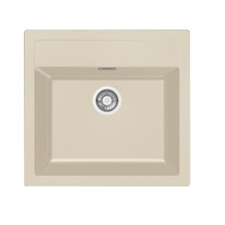 Drez Franke 1-komorowy Sirius SID 610 Tectonite 56x53cm wbudowywany - biely polarny