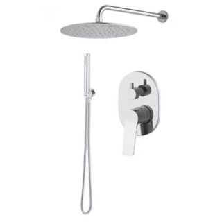 System sprchový Vema Oten, podomietkový, 2 výstupy vody, Horná sprcha 20cm, chróm