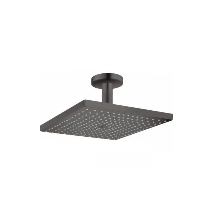 Horná sprcha Hansgrohe Raindance E 300 1jet, 30x30cm, stropné pripojenie, čierna matnéný