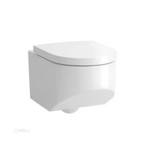 Závesné wc WC Laufen Kartell by Laufen, 54,5x37cm, bezkołnierzowa, zaoblená, biela