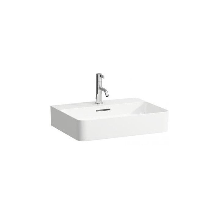 Umývadlo ścienno-na dosku 550 x 420 mm SaphirKeramik s otvorom pre batériu biela- sanitbuy.pl