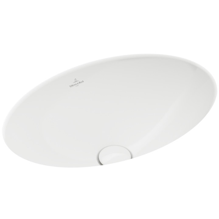 Umývadlo Villeroy & Boch Loop&Friends, Biely Alpin, na dosku, 38 cm, z prepadom