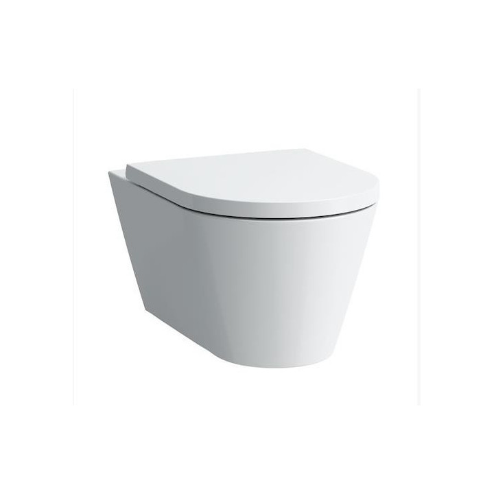 Závesné wc WC Laufen Kartell by Laufen, 49x37cm, rimless, zaoblená, biely