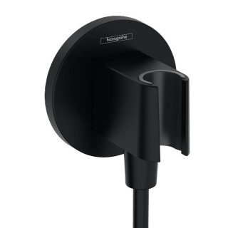 Pripojenie vody Hansgrohe FixFit Q, s pákou sprchovým, čierna matnéný