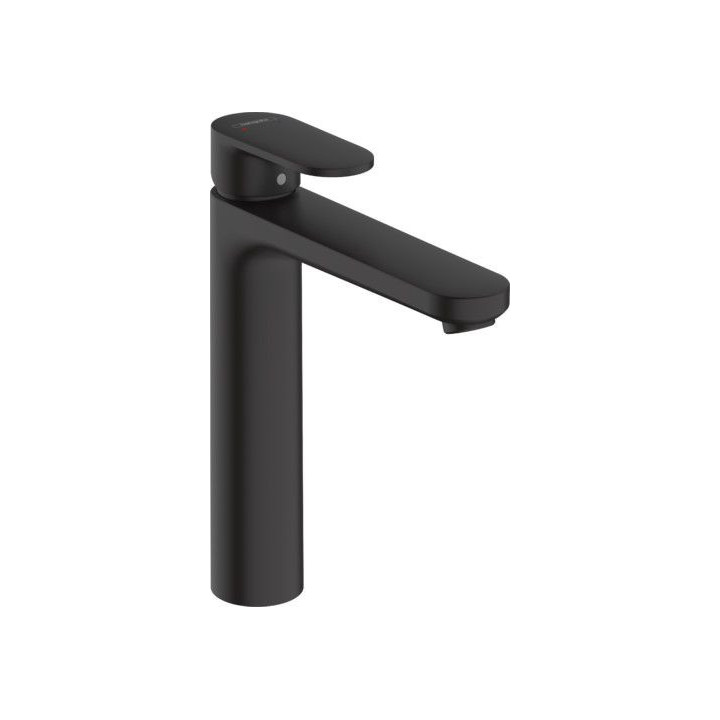 Umyvadlová batéria Hansgrohe Rebris S páková 80 CoolStart z metalowym kompletem odtokovom - čierna matnéný