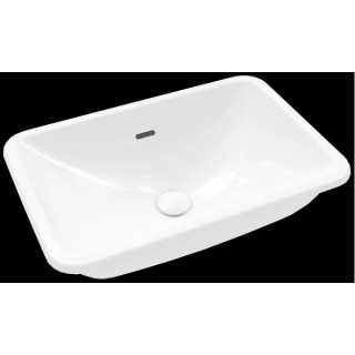 Umývadlo Villeroy & Boch Loop&Friends, Biely Alpin, na dosku, 38 cm, z prepadom