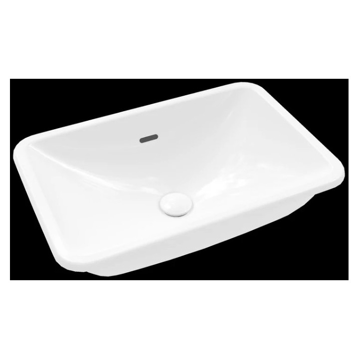 Umývadlo Villeroy & Boch Loop&Friends, Biely Alpin, na dosku, 38 cm, z prepadom