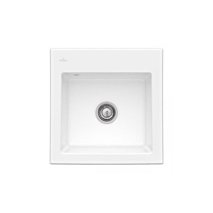 Drez keramický Vstavaná 100x51 cm Villeroy & Boch SUBWAY 60 XL - komora z ľavej - White Alpin