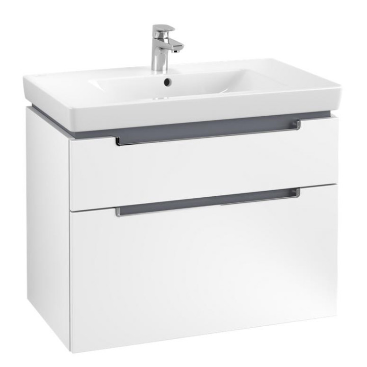 Skrinka podumývadlová Villeroy & Boch Avento, 980 x 514 x 484 mm, 2 elementy wysuwane - Crystal White