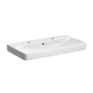 Geberit Smyle Square Umývadlo, B90cm, H16.5cm, T48cm, z prepadom, bez otvoru pre batériu
