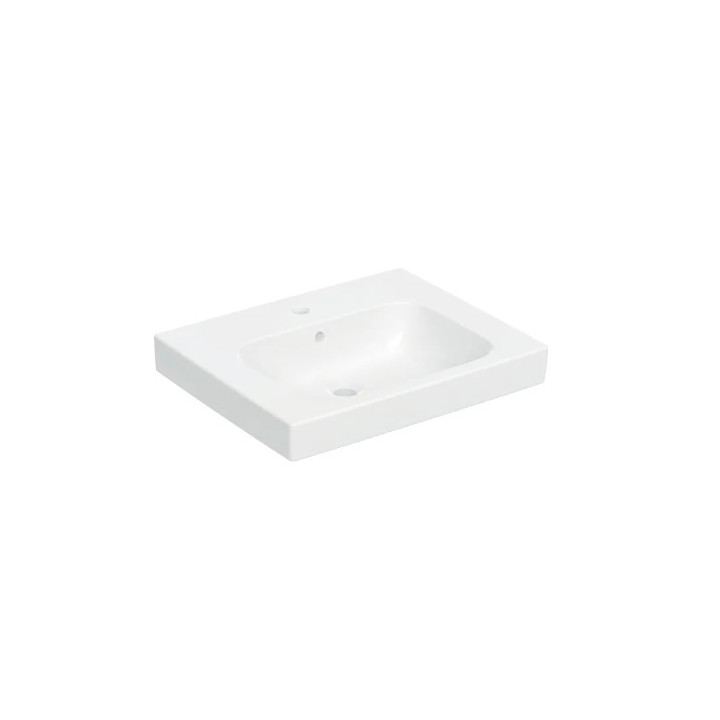 Geberit Modo Umývadlo kompaktowa, B50cm, H15.5cm, T40cm, z prepadom, s otvorom pre batériu