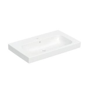 Geberit Modo Umývadlo, B60cm, H15.5cm, T48.5cm, z prepadom, s otvorom pre batériu