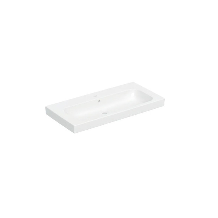 Geberit Modo Umývadlo, B80cm, H15.5cm, T48.5cm, z prepadom, s otvorom pre batériu