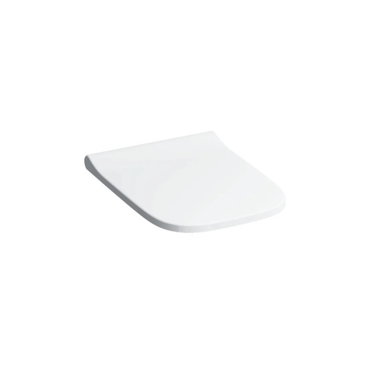 Geberit Smyle Square Klozetové sedátko, upevnenie z góry, wolne opadanie, zachodząca kryt dosky klozetove, slim design