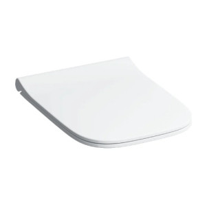 Geberit Smyle Square Klozetové sedátko, upevnenie z góry, wolne opadanie, z widocznym siedziskiem, slim design