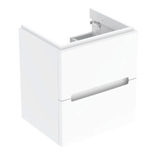 Geberit Modo Skrinka pod umywalkę kompaktową, B49cm, H55cm, T39.5cm, s dvoma zásuvkami, biely