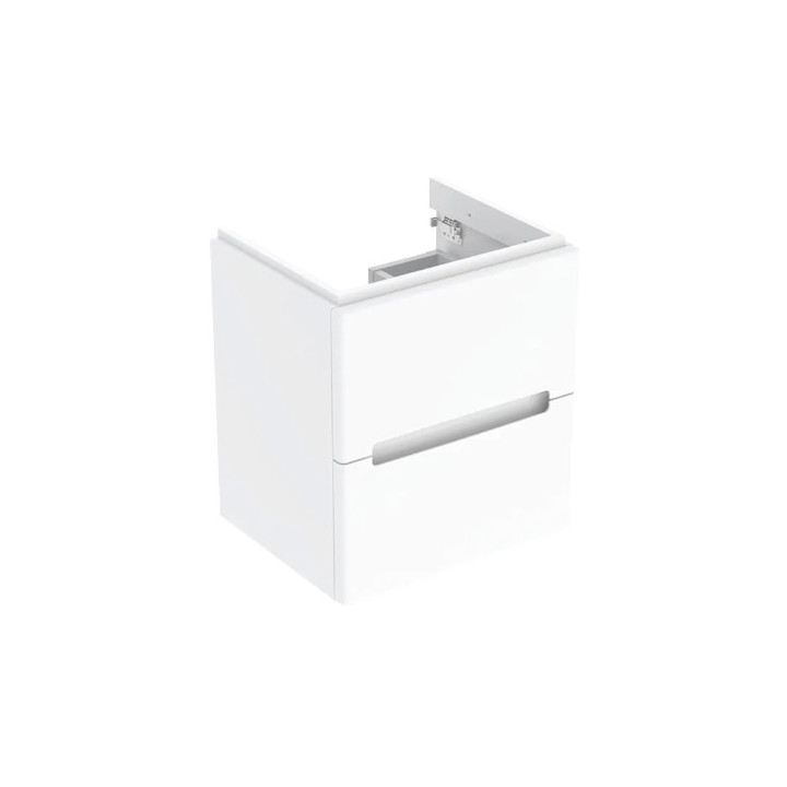 Geberit Modo Skrinka pod umywalkę kompaktową, B49cm, H55cm, T39.5cm, s dvoma zásuvkami, biely