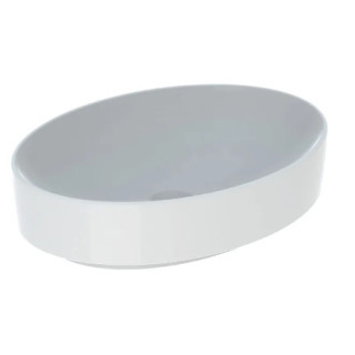 Geberit Variform Umývadlo na postavenie na dosku, okrúhla, D45cm, H15.8cm, bez prepadu, s otvorom pre batériu