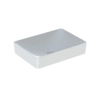 Geberit Variform Umývadlo na postavenie na dosku, eliptyczna, B60cm, H15.8cm, T45cm, bez prepadu, s otvorom pre batériu