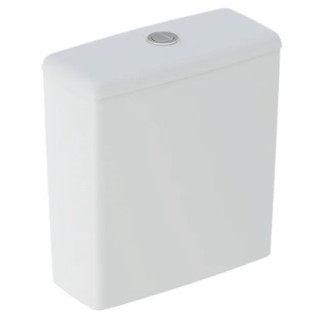 Geberit Selnova Square Splachovač nasadzana, B36.5cm, H39.5cm, T16.5cm, spłukiwanie dwudzielne, pripojenie vody z boku, obracana