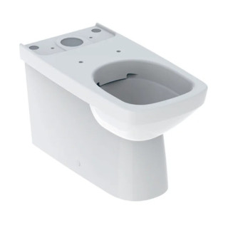 Geberit Selnova Square Na postavení misa WC do spłuczki nasadzanej, lievikový, B35cm, H40cm, T68cm, przylegająca do stieny, częś