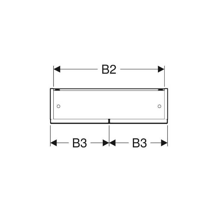 Geberit Selnova Square Zrkadlová skrinka, B58.8cm, H85cm, T17.5cm, z dwojgiem dverí, lava