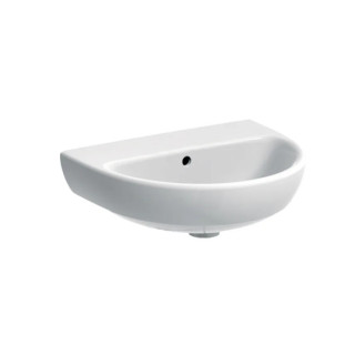 Geberit Selnova Umývadlo kompaktowa, B50cm, H18cm, T41cm, z prepadom, s otvorom pre batériu