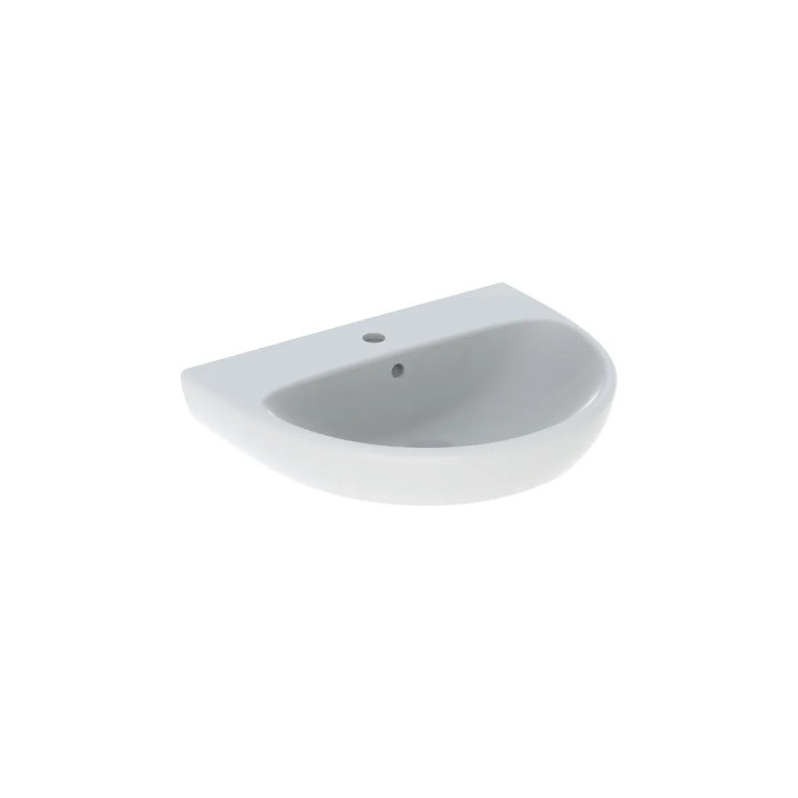 Geberit Selnova Umývadlo kompaktowa, B50cm, H18cm, T41cm, z prepadom, bez otvoru pre batériu