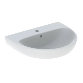 Geberit Selnova Umývadlo, B55cm, H18cm, T44cm, z prepadom, bez otvoru pre batériu
