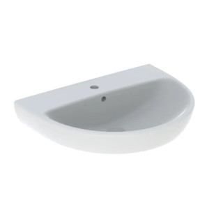 Geberit Selnova Umývadlo, B60cm, H18cm, T48cm, z prepadom, s otvorom pre batériu