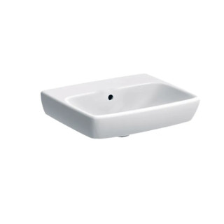 Geberit Selnova Square Umývadlo kompaktowa, B50cm, H17cm, T42cm, z prepadom, s otvorom pre batériu