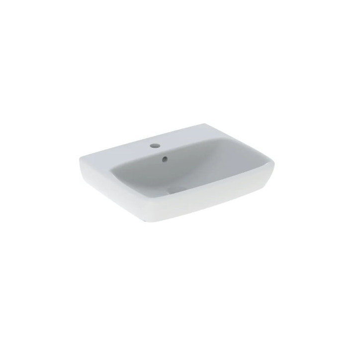 Geberit Selnova Square Umývadlo kompaktowa, B50cm, H17cm, T42cm, z prepadom, bez otvoru pre batériu