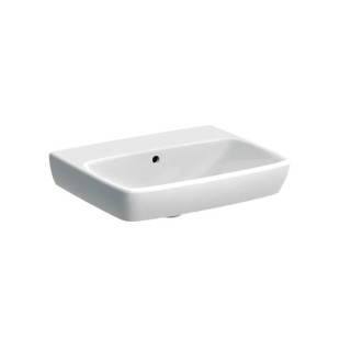 Geberit Selnova Square Umývadlo, B55cm, H17.5cm, T44cm, z prepadom, s otvorom pre batériu