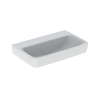 Geberit Selnova Compact Umývadlo, B65cm, H17.5cm, T40cm, z prepadom, bez otvoru pre batériu