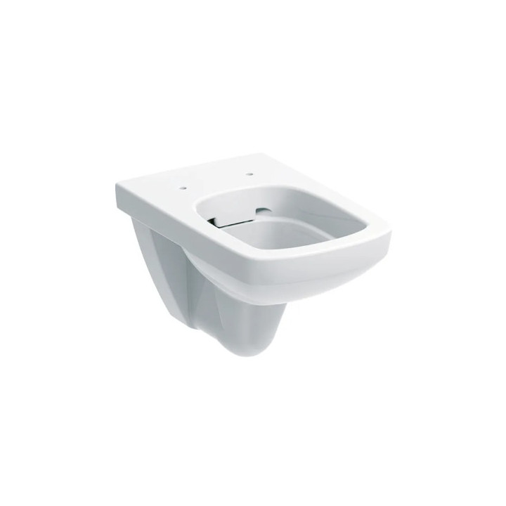 Geberit Selnova Compact Závěsná misa WC, lievikový, B36cm, H34cm, T48cm, skrátené, kształt geometryczny