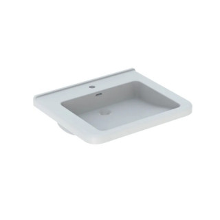 Geberit Selnova Comfort  Umývadlo, B55cm, H15.5cm, T52.5cm, z prepadom, s otvorom pre batériu