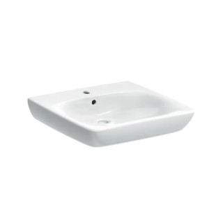 Geberit Selnova Comfort Umývadlo, 55x15x55cm, z prepadom, s otvorom pre batériu