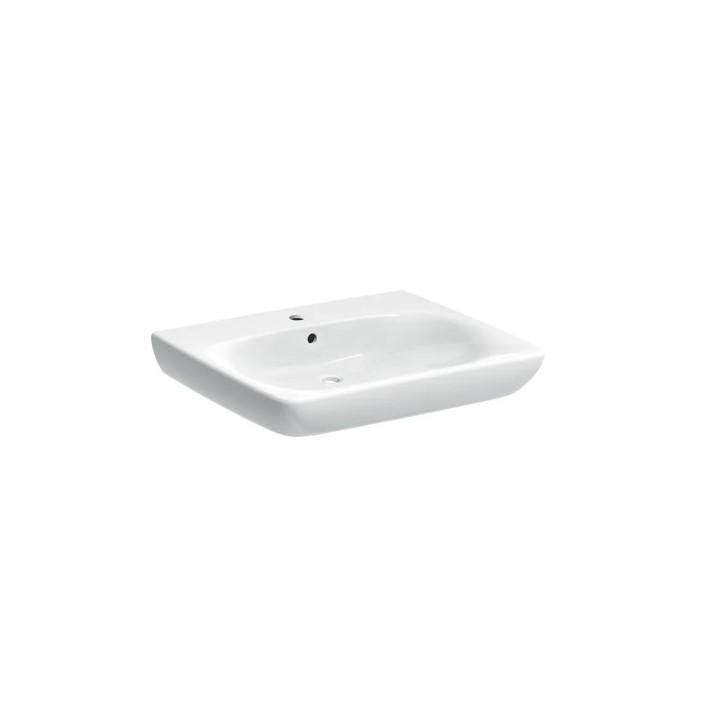 Geberit Selnova Comfort Umývadlo, 60x15x55cm, bez prepadu, bez otvoru pre batériu