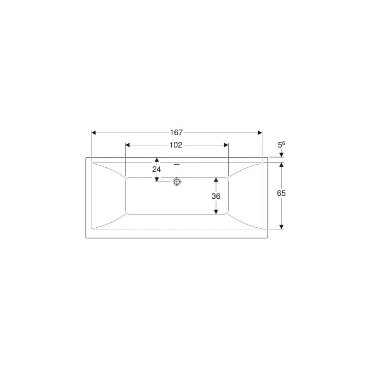 SELNOVA SQUARE Vaňa obdĺžniková 180x80 cm - biela