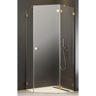 Časť pravé kúty Radaway Essenza Pro Gold KDD, 1000x2000mm, sklo číre, zlatý profil